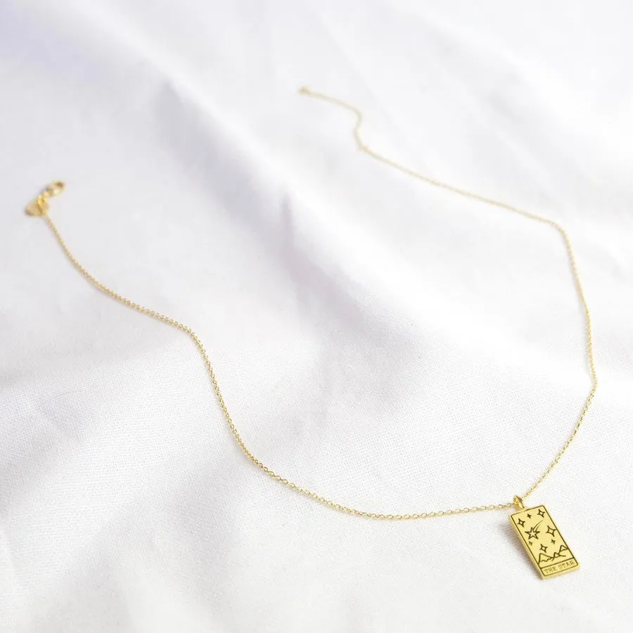 Tarot Card Pendant Necklace - The Star
