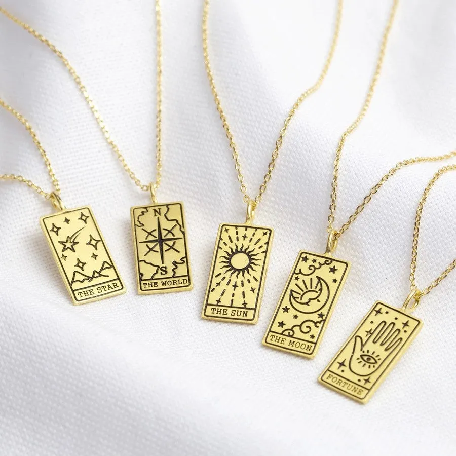 Tarot Card Pendant Necklace - The Star