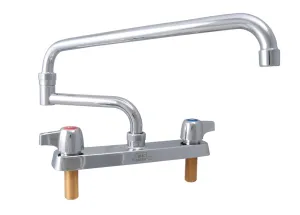 Workforce Standard Duty Faucet with 18" Double-Jointed Swing Spout